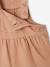 Twill Dungarees for Baby Girls pecan nut - vertbaudet enfant 
