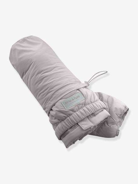Lightweight quilted jacket for children MATNAVA MINI A TURE almond green+carrot+soft lilac - vertbaudet enfant 