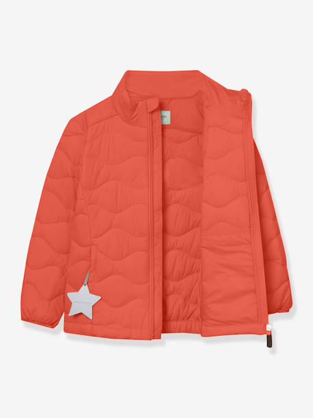 Lightweight quilted jacket for children MATNAVA MINI A TURE almond green+carrot+soft lilac - vertbaudet enfant 