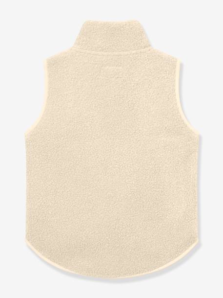 Teddy fleece cardigan for children MATBATTAL MINI A TURE cinnamon+ecru - vertbaudet enfant 