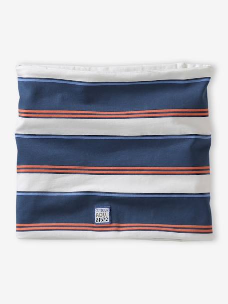 Striped cotton snood ecru - vertbaudet enfant 