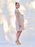 Organic Cotton Gauze Dress for Maternity, by ENVIE DE FRAISE clay beige+sage green - vertbaudet enfant 