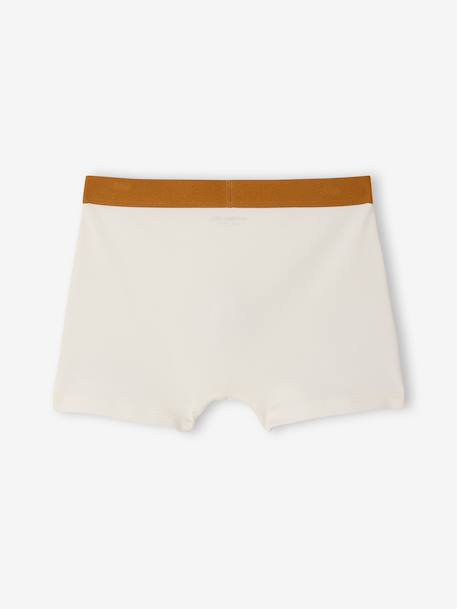 Pack of 5 boys' bike boxers ecru - vertbaudet enfant 