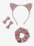 Set of Accessories In Floral Print Cotton for Girls pale pink - vertbaudet enfant 