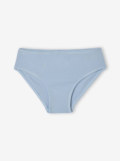 Lot de 5 culottes fille côtelées écru - vertbaudet enfant 