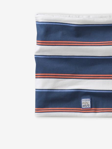 Striped cotton snood ecru - vertbaudet enfant 