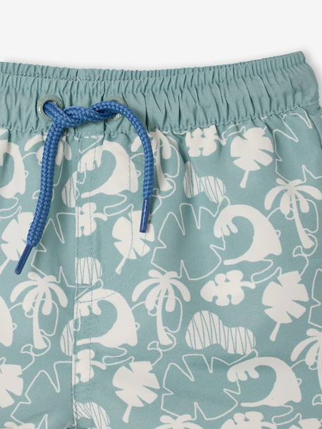 Printed Swim Shorts for Baby Boys grey blue+sage green - vertbaudet enfant 