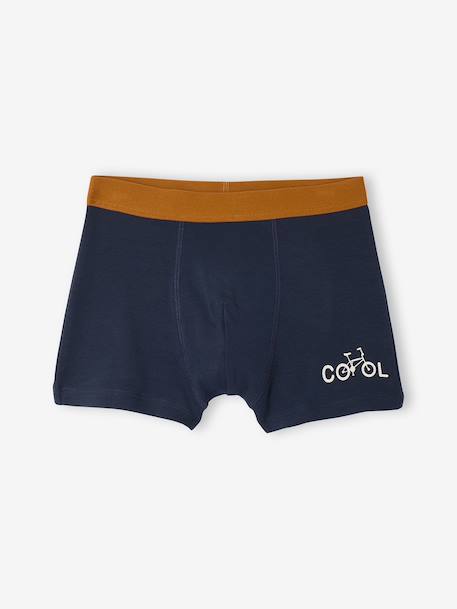 Pack of 5 boys' bike boxers ecru - vertbaudet enfant 