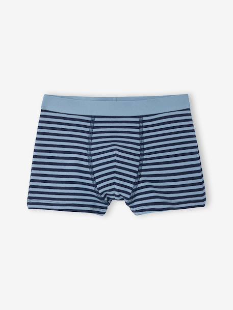 Lot 5 boxers garçon requin bleu grisé - vertbaudet enfant 