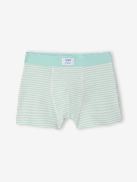 Lot de 5 boxers garçon surf bleu - vertbaudet enfant 
