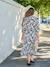 Long Bohemian-Style Dress with Buttons, for Maternity, by ENVIE DE FRAISE black+pomegranate+royal blue - vertbaudet enfant 