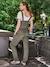Dungarees in Lightweight Fleece for Maternity, by ENVIE DE FRAISE khaki+navy blue - vertbaudet enfant 