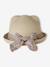 Baby girl's straw hat with ribbon sandy beige - vertbaudet enfant 