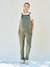 Dungarees in Lightweight Fleece for Maternity, by ENVIE DE FRAISE khaki+navy blue - vertbaudet enfant 