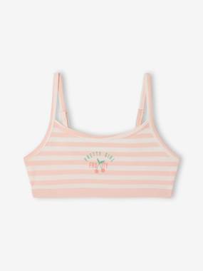 Fille-Lot 2 brassières coton bio