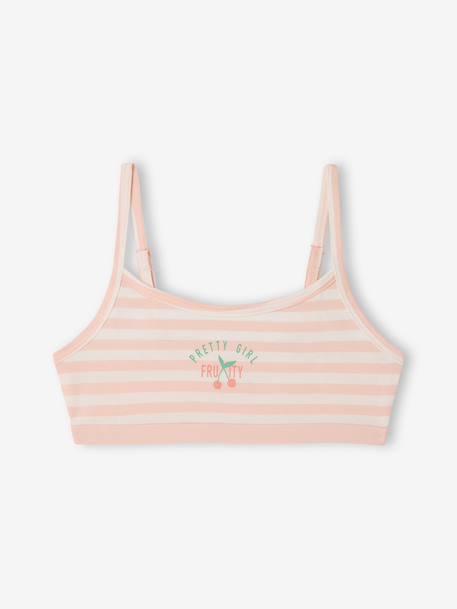 Pack of 2 organic cotton girls bras rose - vertbaudet enfant 