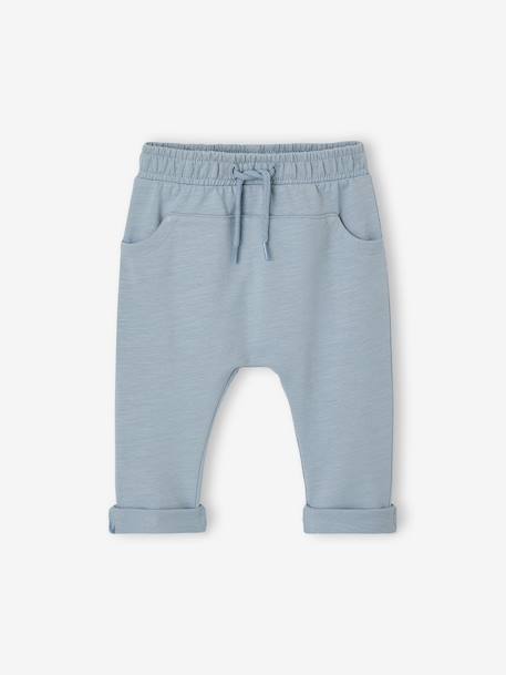 Pack of 2 Fleece Trousers for Babies, Basics cappuccino+denim blue+taupe - vertbaudet enfant 