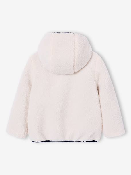 Reversible sherpa jacket royal blue - vertbaudet enfant 