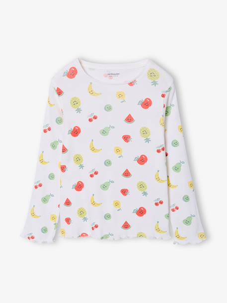 Pack of 2 girls' long-sleeved pyjamas ecru - vertbaudet enfant 