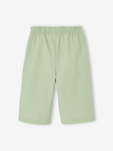 Wide cotton trousers pistachio - vertbaudet enfant 