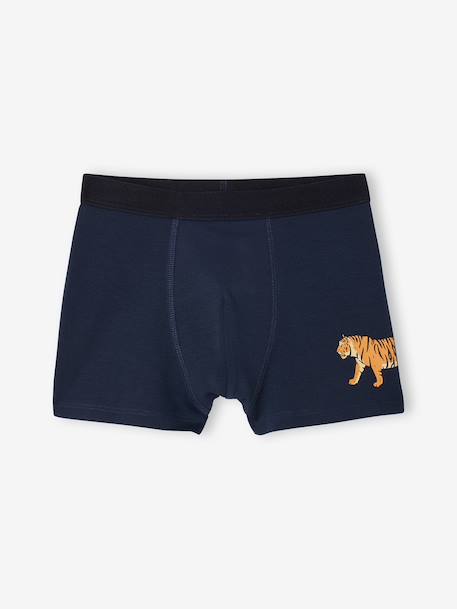 Pack of 5 jungle print boxers for boys English green - vertbaudet enfant 