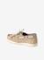 Boys' leather boat shoes beige - vertbaudet enfant 