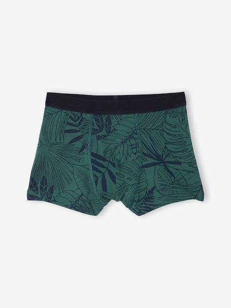 Pack of 5 jungle print boxers for boys English green - vertbaudet enfant 