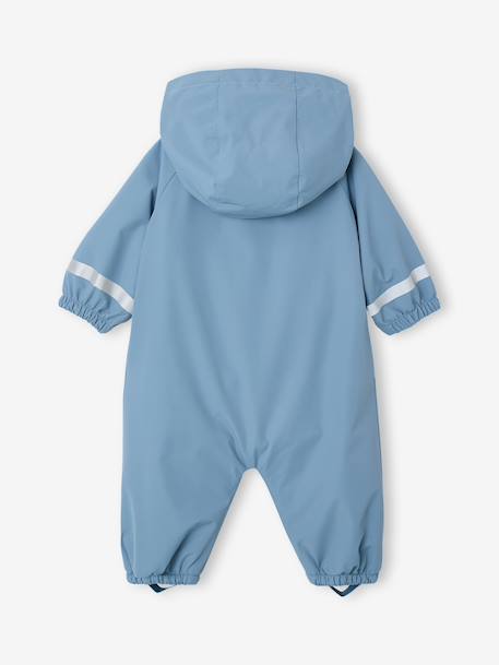 Hooded rain jumpsuit denim blue - vertbaudet enfant 