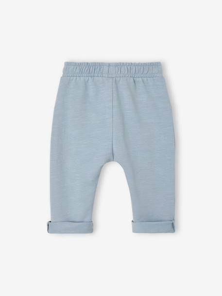 Lot de 2 pantalons bébé en molleton cappuccino+taupe - vertbaudet enfant 