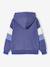 Hooded printed sweatshirt marl grey+marl white+slate blue - vertbaudet enfant 