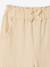 Crinkled Knit Trousers for Baby Girls ecru - vertbaudet enfant 