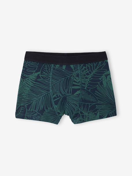 Pack of 5 jungle print boxers for boys English green - vertbaudet enfant 