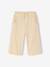 Crinkled Knit Trousers for Baby Girls ecru - vertbaudet enfant 