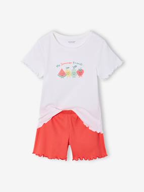 Lot pyjamas fille fruits - vertbaudet enfant Fille-Lot pyjamas fille fruits