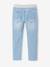Straight Cut Denim-Effect Fleece Trousers, for Boys BLACK DARK SOLID+bleached denim+BLUE MEDIUM TWO COLOR/MULTICOL+BLUE MEDIUM WASCHED+double stone+Grey Denim - vertbaudet enfant 