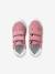 Hook-and-Loop Leather Trainers for Girls, Designed for Autonomy bordeaux red+gold+rose - vertbaudet enfant 