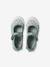 Girls' synthetic mary janes with touch 'n' close fastening printed green - vertbaudet enfant 