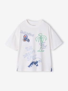 T-shirt manches courtes surf - vertbaudet enfant Garçon-T-shirt manches courtes surf