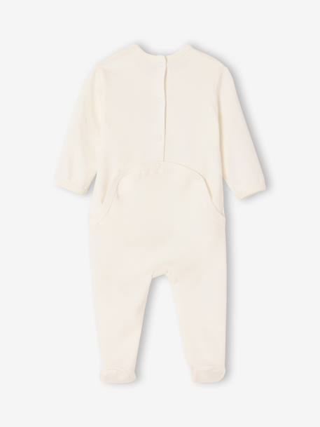 Pack of 3 Organic Cotton Sleepsuits for Babies beige+ecru+sage green - vertbaudet enfant 