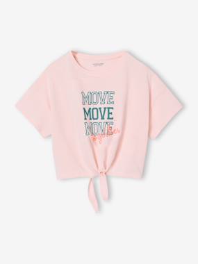 Fille-T-shirt, sous-pull-T-shirt-T-shirt manches courtes sport