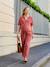 Cotton muslin nursing jumpsuit terracotta - vertbaudet enfant 