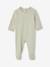 Pack of 3 Organic Cotton Sleepsuits for Babies beige+ecru+sage green - vertbaudet enfant 