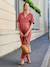 Cotton muslin nursing jumpsuit terracotta - vertbaudet enfant 