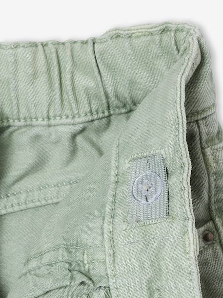 Wide-leg trousers in girls' colours green+grey green+peony pink+plum+rose - vertbaudet enfant 