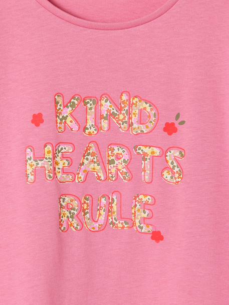 Short-sleeved t-shirt anthracite+rose - vertbaudet enfant 