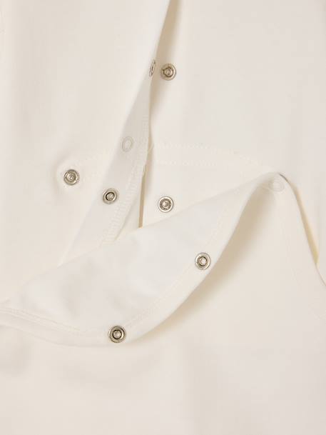 Pack of 3 Organic Cotton Sleepsuits for Babies beige+ecru+sage green - vertbaudet enfant 
