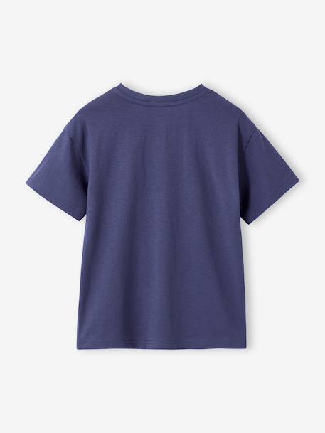 T-Shirt with Animal Motif for Boys orange+slate blue - vertbaudet enfant 