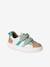 Leather Trainers with Hook-and-Loop Fasteners for Boys, Designed for Autonomy denim blue+navy blue+set blue+set green - vertbaudet enfant 