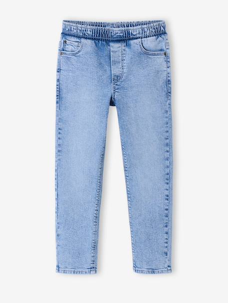 Lot 2 jeans garçon slim denim gris+double stone+stone - vertbaudet enfant 