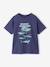 T-Shirt with Animal Motif for Boys orange+slate blue - vertbaudet enfant 